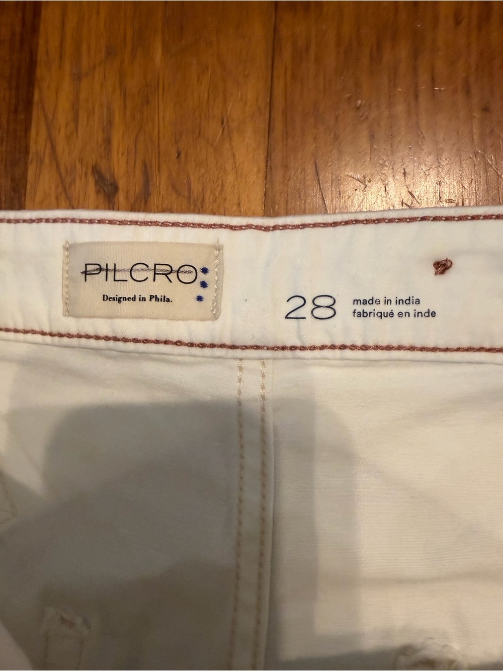 Pilcro Puddle Curve Wide Leg Pants Size 28 White - Picture 5 of 7